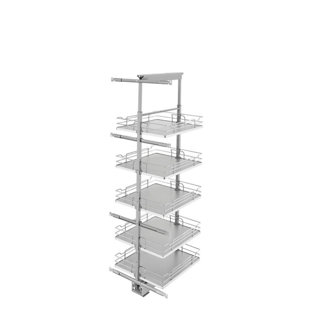 Adjustable Solid Surface Pantry System for Tall Pantry Cabinets
