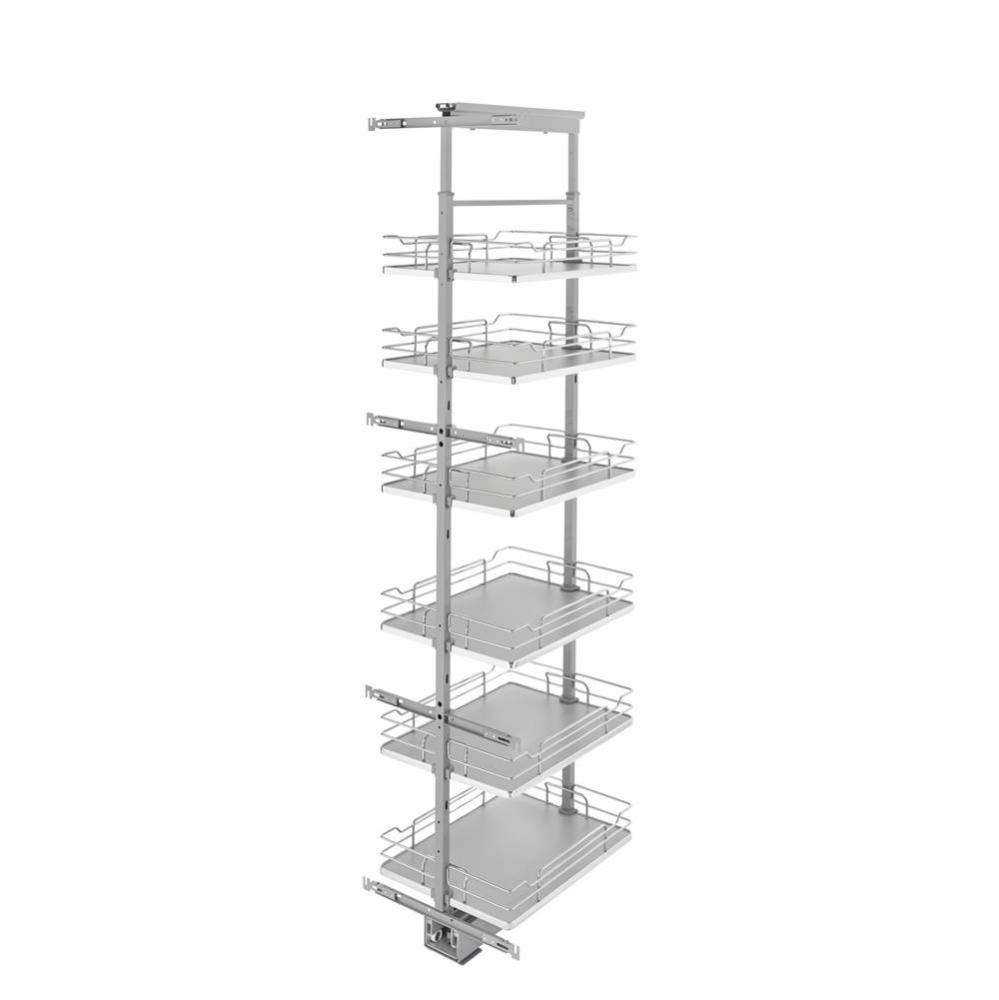 Adjustable Solid Surface Pantry System for Tall Pantry Cabinets