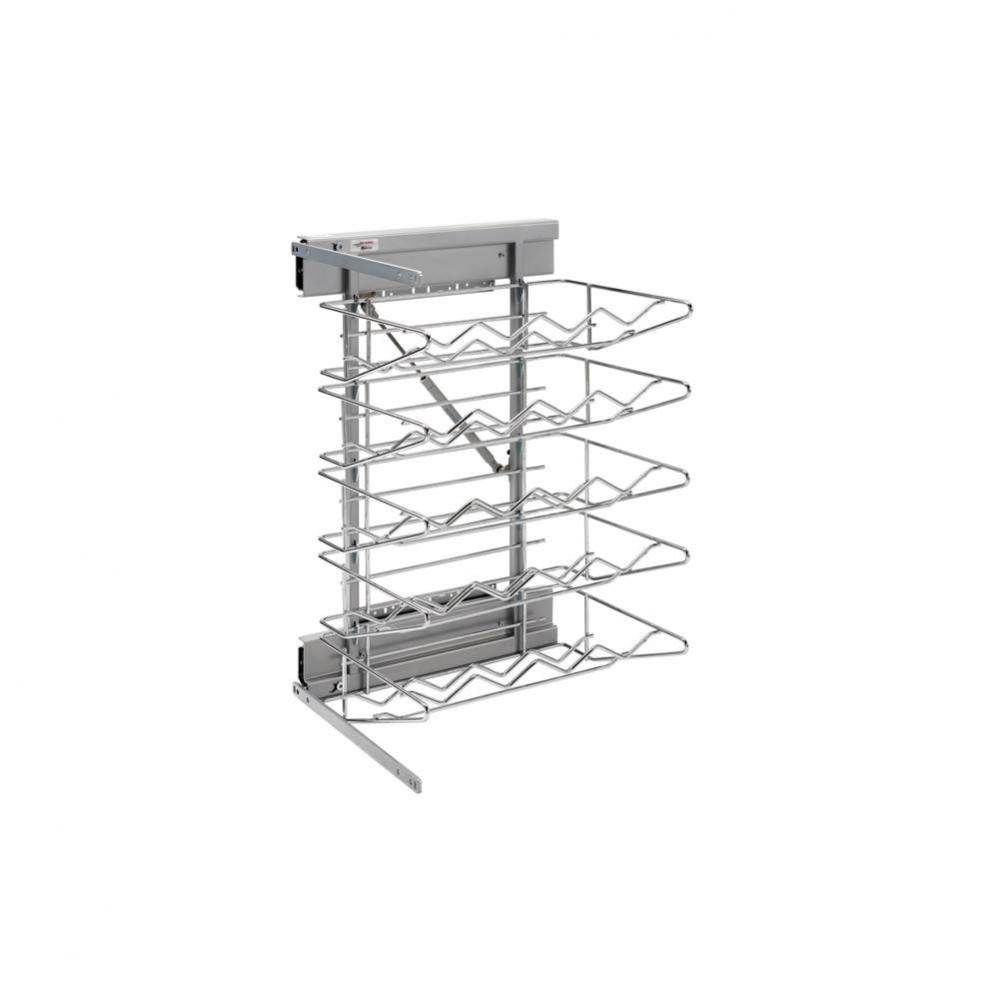 Steel Pull Out Wine Rack Organizer
