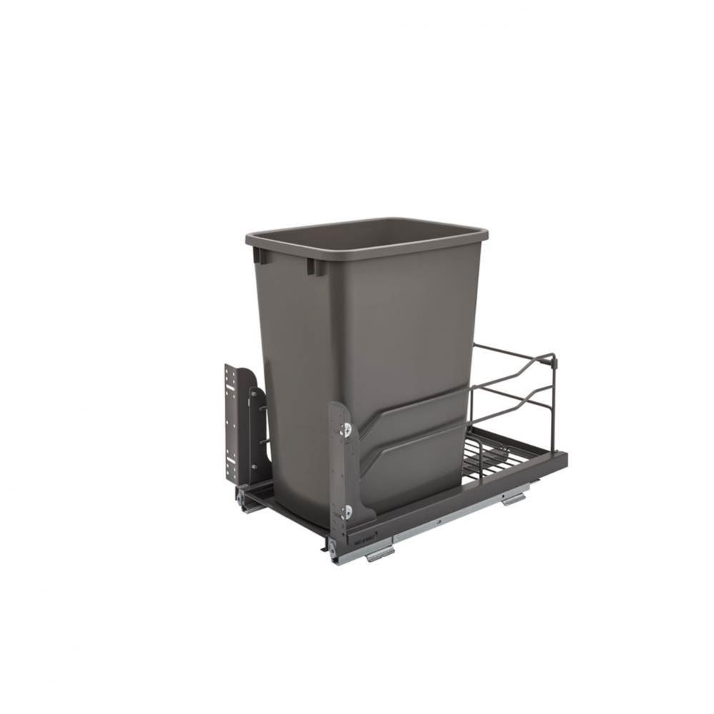 Steel Bottom Mount Pull Out Waste/Trash Container w/Soft Close