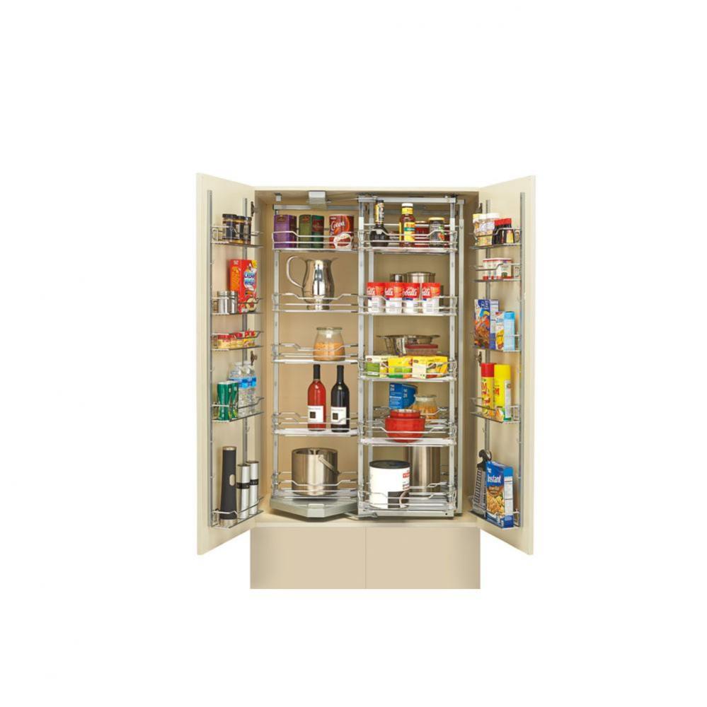 Steel Pivot Out Chef's Pantry w/Door Organizers