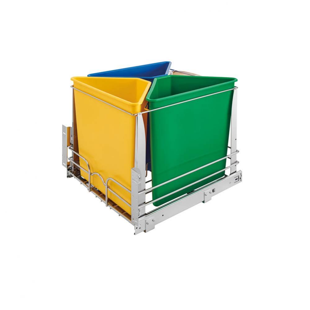 Multi-Container Pull Out Waste/Recycling System