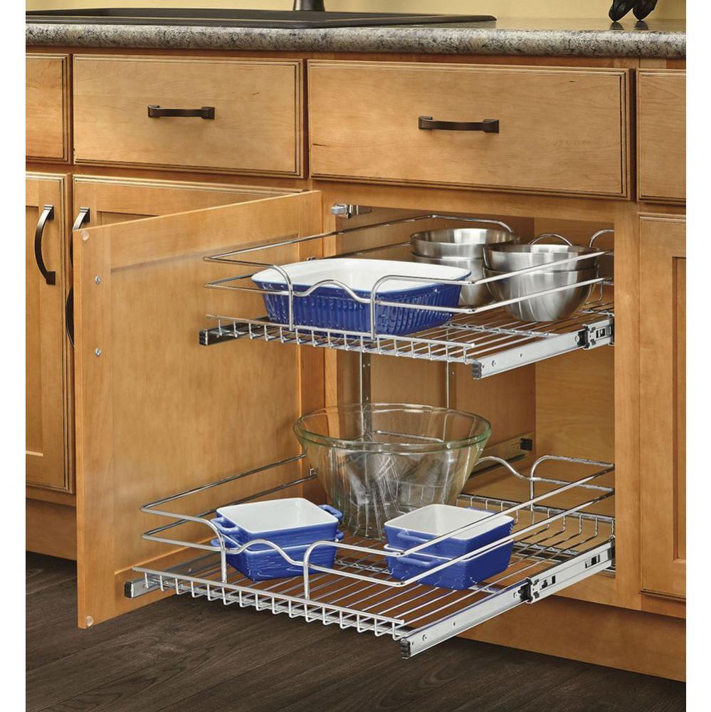 Double Chrome Wire Basket 12 in. W x 18 in.