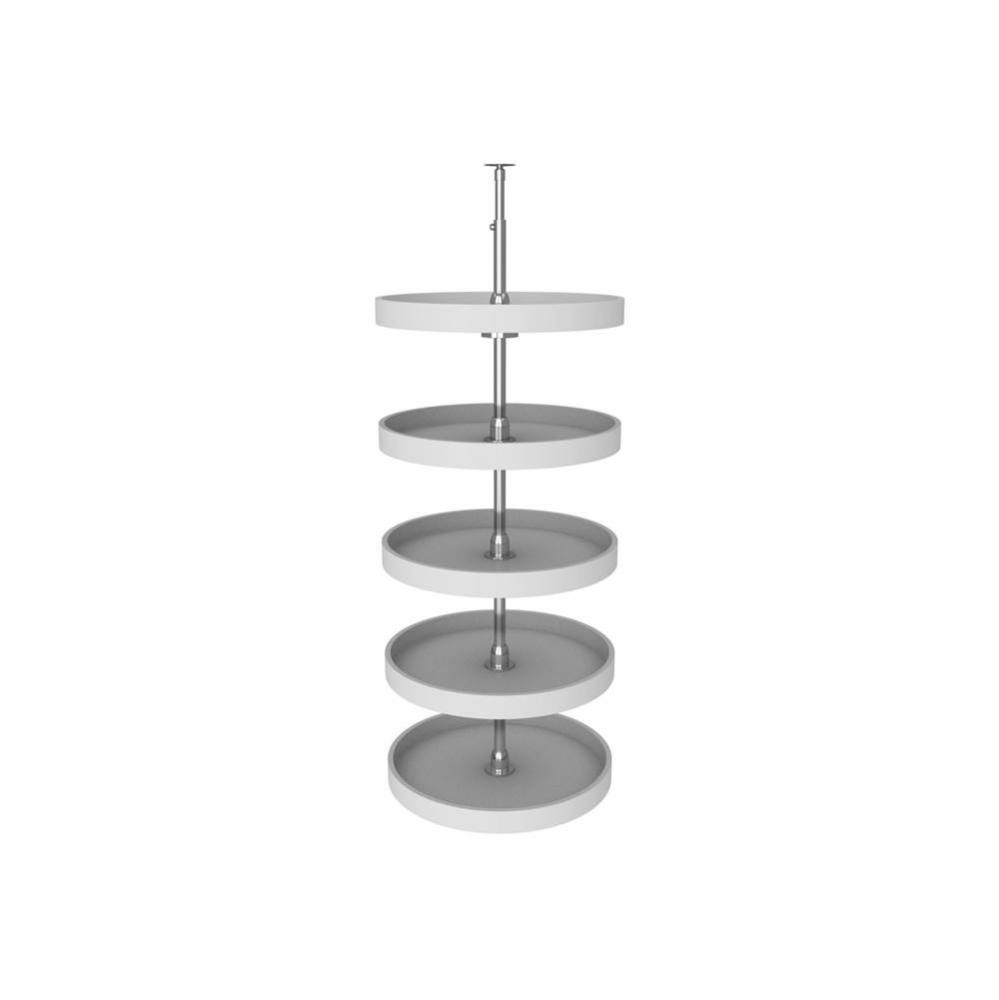 RAS Polymer Full Circle (5) Shelf Lazy Susan for Walk-In Pantry