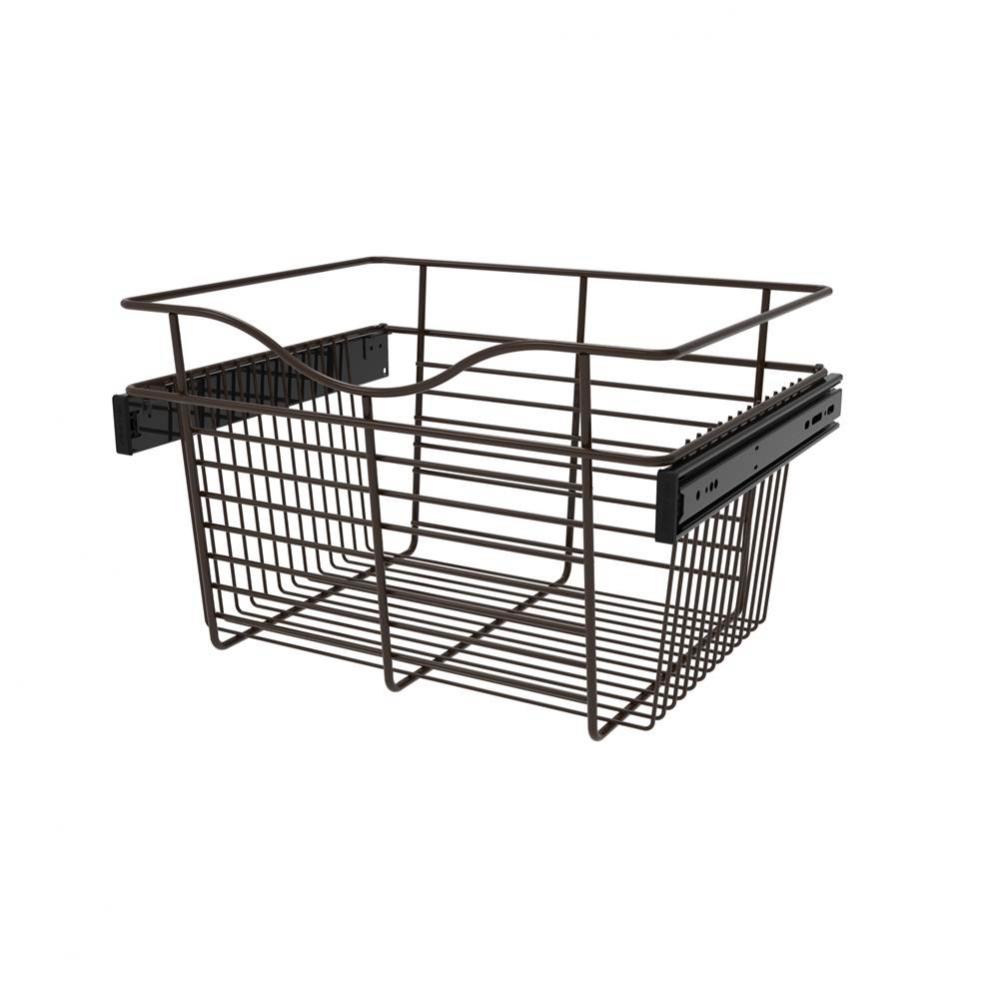 18 in Oil Rubbed Bronze Closet Pullout Basket