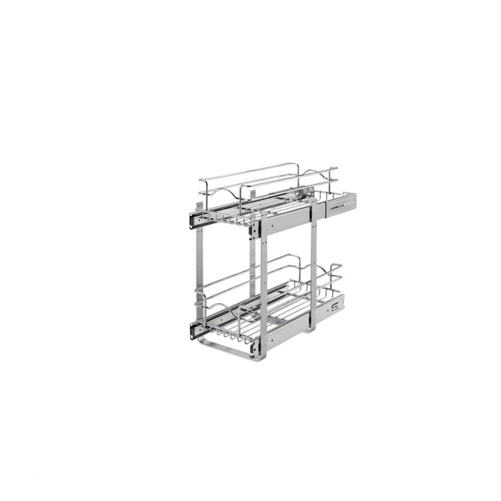Two-Tier Bottom Mount Pull Out Steel Wire Organizer