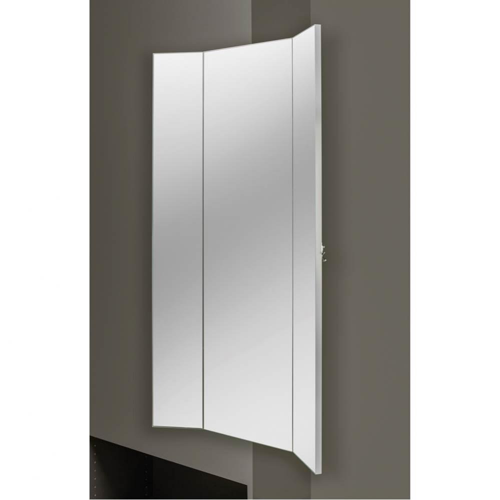 Rotate and Slide Tri-Mirror for Custom Closet Systems