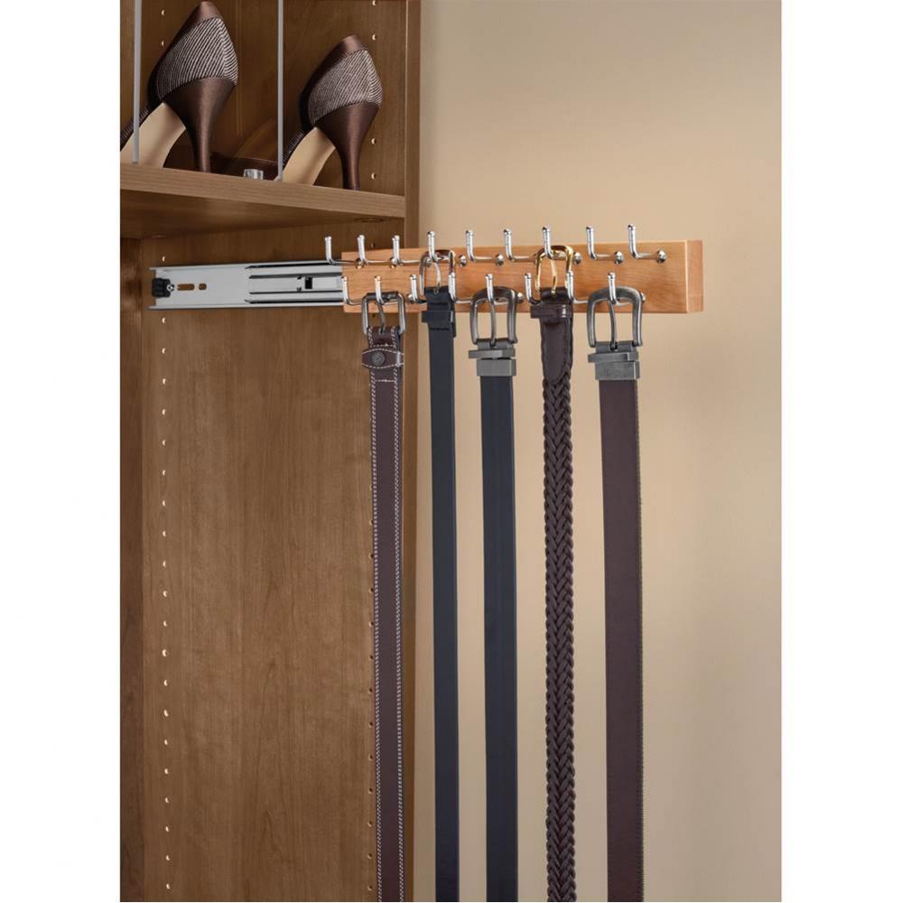 14 in Natural Side mount Belt Rack