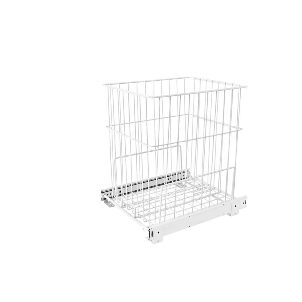 Steel Wire Pull Out Hamper for Vanity/Closet Applications