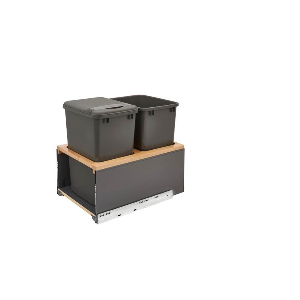 Legrabox Pull Out Double Waste/Trash Container w/Soft Close