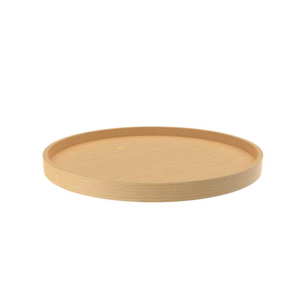 Banded Wood Full Circle Lazy Susan for Corner Base Cabinets w/Swivel bearing