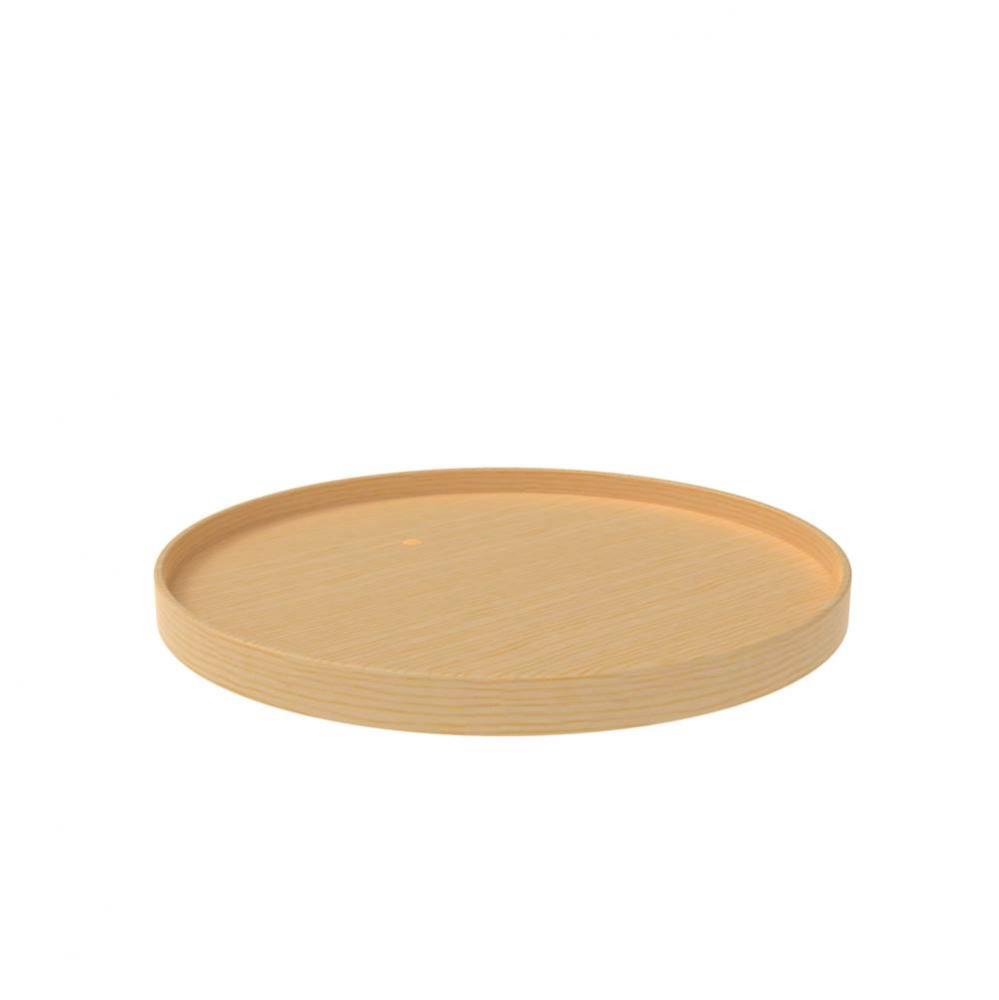 Natural Wood Full Circle Lazy Susan for Corner Base Cabinets w/Swivel Bearing