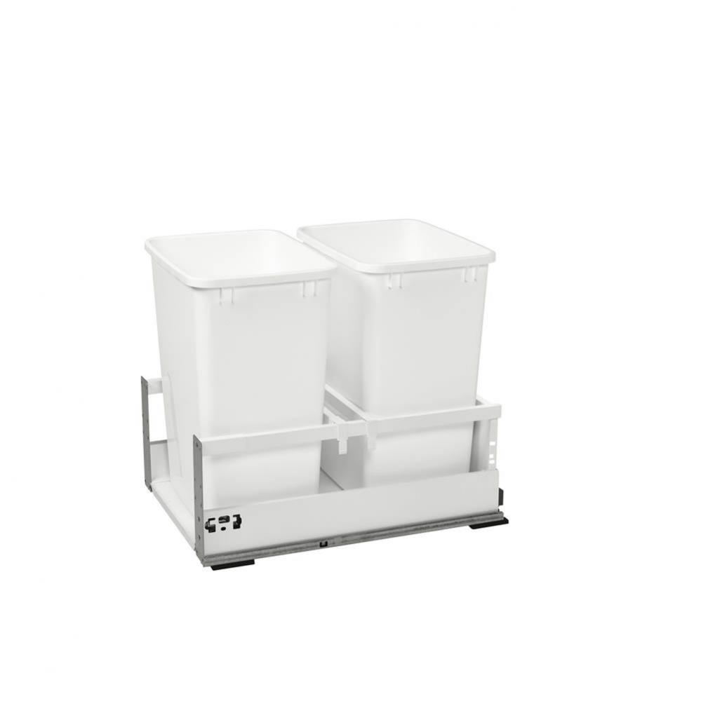 Tandem Pull Out Waste/Trash Container w/Soft Close