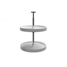 Rev-A-Shelf 3072-18-11-52 - Value Line Polymer Full-Circle 2-Shelf Lazy Susans for Corner Wall Cabinets