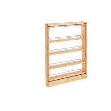 Rev-A-Shelf 432-BFBBSC-3C - Wood Base Filler Pull Out Organizer for New Kitchen Applications w/ BB Soft Close