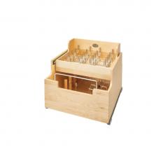 Rev-A-Shelf 4CW2-24SC-1 - Wood Base Cabinet Cookware Pull Out Organizer w/Soft Close