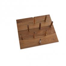 Rev-A-Shelf 4DPS-WN-2421 - Walnut Trim to Fit Drawer Peg Board Insert with Wooden Pegs