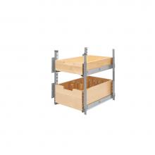 Rev-A-Shelf 4PIL-18SC-SV-2 - Base Cabinet Pull Out Wood Drawer Pilaster System