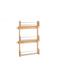 Rev-A-Shelf 4SR-18 - Wood Wall Cabinet Spice Rack Organizer