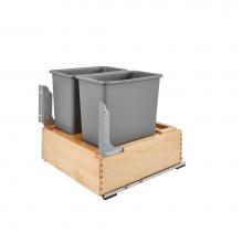 Rev-A-Shelf 4WC-24DM2-SC - Wood Pull Out Trash/Waste Container w/Soft Close