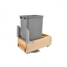 Rev-A-Shelf 4WCBM-1550DM-1 - Wood Pull Out Trash/Waste Container with Soft/Open Close