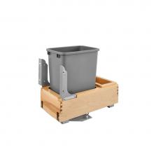 Rev-A-Shelf 4WCBM-15DM-1 - Wood Pull Out Trash/Waste Container with Soft/Open Close