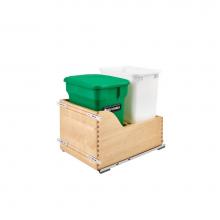 Rev-A-Shelf 4WCSC-1835CKGR-2 - Wood Pull Out Trash/Waste and Compost Container w/Soft Close