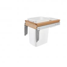 Rev-A-Shelf 4WCTM-12DM1-343-FL - Wood Top Mount Pull Out Single Trash/Waste Container