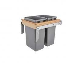 Rev-A-Shelf 4WCTM-2150BBSCDM-2 - Wood Top Mount Pull Out Trash/Waste Container w/BB Soft Close