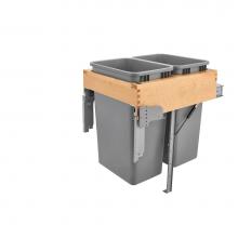 Rev-A-Shelf 4WCTM-RM-2150DM-2 - Wood Top Mount Pull Out Trash/Waste Container w/Soft Close/Open