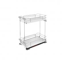 Rev-A-Shelf 5322-BCSC-11-GR - Two-Tier Sold Surface Pull Out Organizers w/Soft Close
