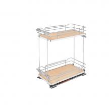 Rev-A-Shelf 5322-BCSC-11-MP - Two-Tier Sold Surface Pull Out Organizers w/Soft Close