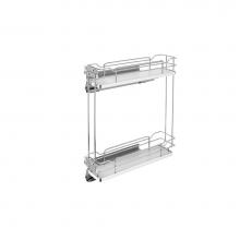 Rev-A-Shelf 5322-BCSC-5-GR - Two-Tier Sold Surface Pull Out Organizers w/Soft Close