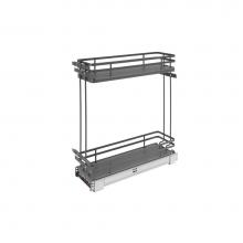 Rev-A-Shelf 5322-BCSC-6-FOG - Two-Tier Sold Surface Pull Out Organizers w/Soft Close