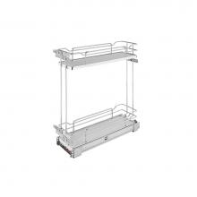 Rev-A-Shelf 5322-BCSC-6-GR - Two-Tier Sold Surface Pull Out Organizers w/Soft Close