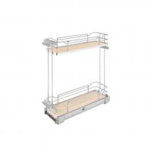 Rev-A-Shelf 5322-BCSC-6-MP - Two-Tier Sold Surface Pull Out Organizers w/Soft Close