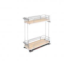 Rev-A-Shelf 5322-BCSC-8-MP - Two-Tier Sold Surface Pull Out Organizers w/Soft Close
