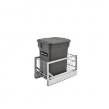 Rev-A-Shelf 5349-15CKOG-1 - Aluminum Pull Out Compost Container w/Soft Close