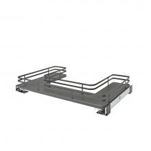 Rev-A-Shelf 5386-33BCSCFL-FOG - Solid Surface U-Shape Pull Out Organizer for Sink Base Cabinets w/Soft Close