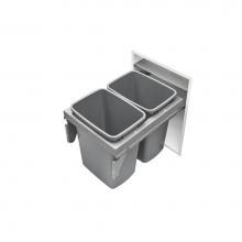 Rev-A-Shelf 53TM-1835GSCDM2-FL - Steel Top Mount Pull Out Waste/Trash Container