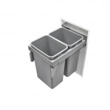 Rev-A-Shelf 53TM-1850GSCDM2-FL - Steel Top Mount Pull Out Waste/Trash Container