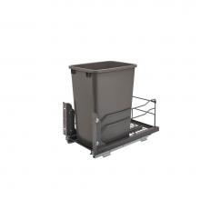 Rev-A-Shelf 53WC-1535SCDM-113 - Steel Bottom Mount Pull Out Waste/Trash Container w/Soft Close