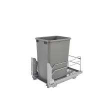 Rev-A-Shelf 53WC-1535SCDM-117 - Steel Bottom Mount Pull Out Waste/Trash Container w/Soft Close