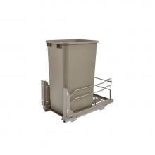 Rev-A-Shelf 53WC-1550SCDM-112 - Steel Bottom Mount Pull Out Waste/Trash Container for Full Height Cabinets w/Soft Close