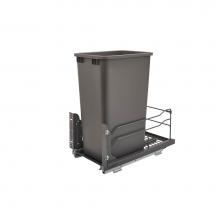 Rev-A-Shelf 53WC-1550SCDM-113 - Steel Bottom Mount Pull Out Waste/Trash Container for Full Height Cabinets w/Soft Close