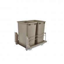 Rev-A-Shelf 53WC-1835SCDM-212 - Steel Bottom Mount Double Pull Out Waste/Trash Container w/Soft Close