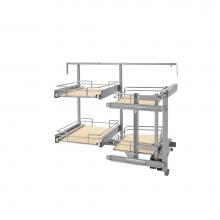 Rev-A-Shelf 599-18-RMP - Sliding Solid Surface 4-shelf Blind Corner Cabinet Organizer