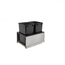 Rev-A-Shelf 5LB-1835SSBL-218 - Legrabox Pull Out Double Waste/Trash Container w/Soft Close