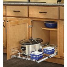 Rev-A-Shelf 5WB1-2122-CR - Single Chrome Wire Basket 21 in. W x 22 in.