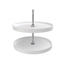 Rev-A-Shelf 6072-28-11-52 - Polymer Full-Circle 2-Shelf Lazy Susan for Corner Base Cabinets